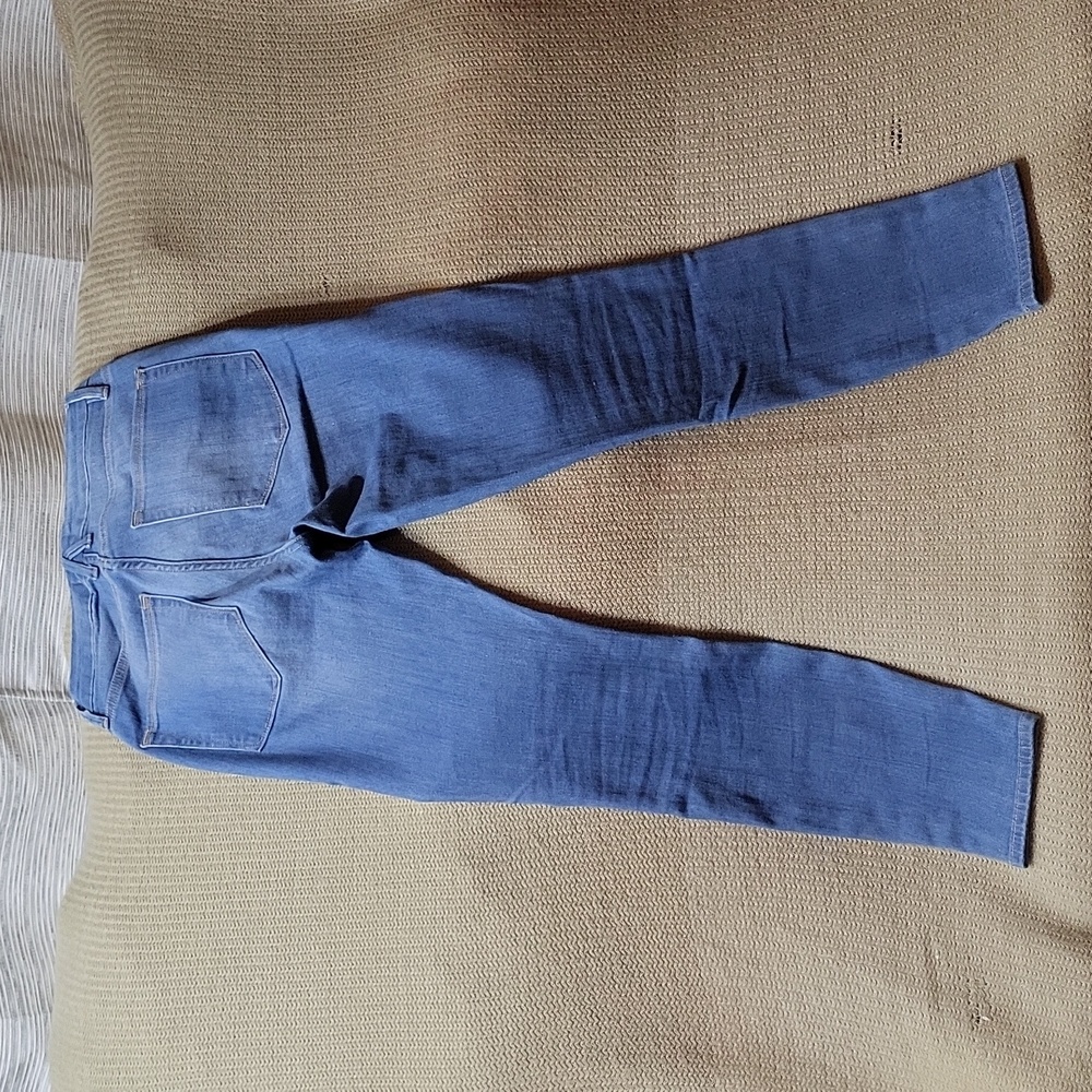 Good American Light Wash Good Legs Crop Skinny Jeans, Size 2 26 - Picture 3 of 4